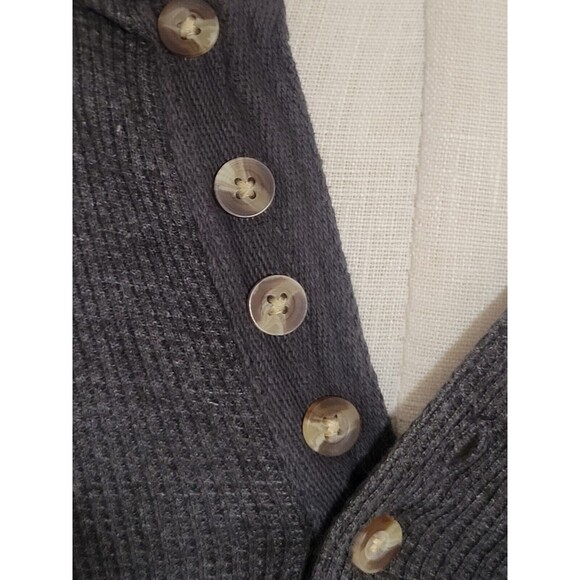 KingSize Shirt Mens 3XL Henley Thermal Waffle Knit Tee Outdoors Gray - Picture 6 of 8